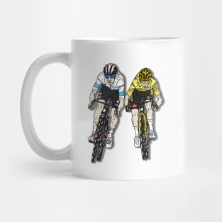 Tadej Pogacar vs Jonas Vingegaard TDF 2023 Mug